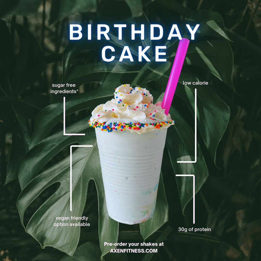 Birthday Cake Batter Protein Shake