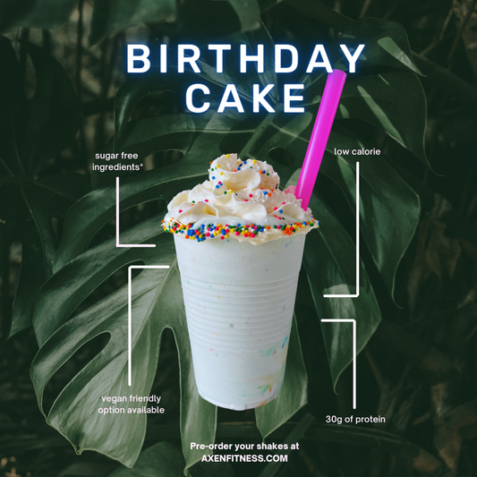 Birthday Cake Batter Protein Shake